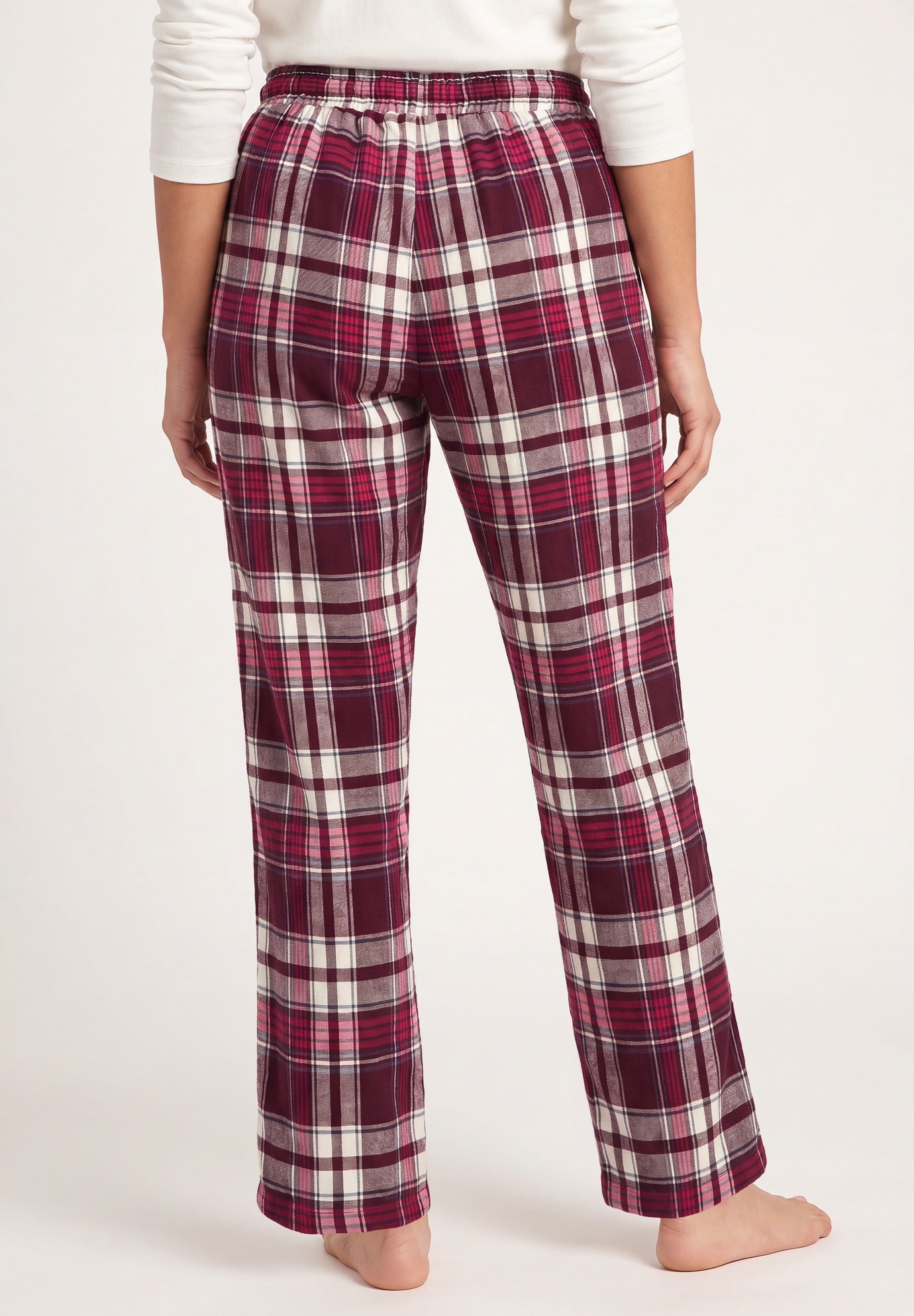 Flannel Sleep Pant With Drawstring Waist image number 1