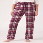 Flannel Sleep Pant With Drawstring Waist image number 0