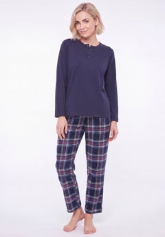 Flannel Sleep Pant With Drawstring Waist