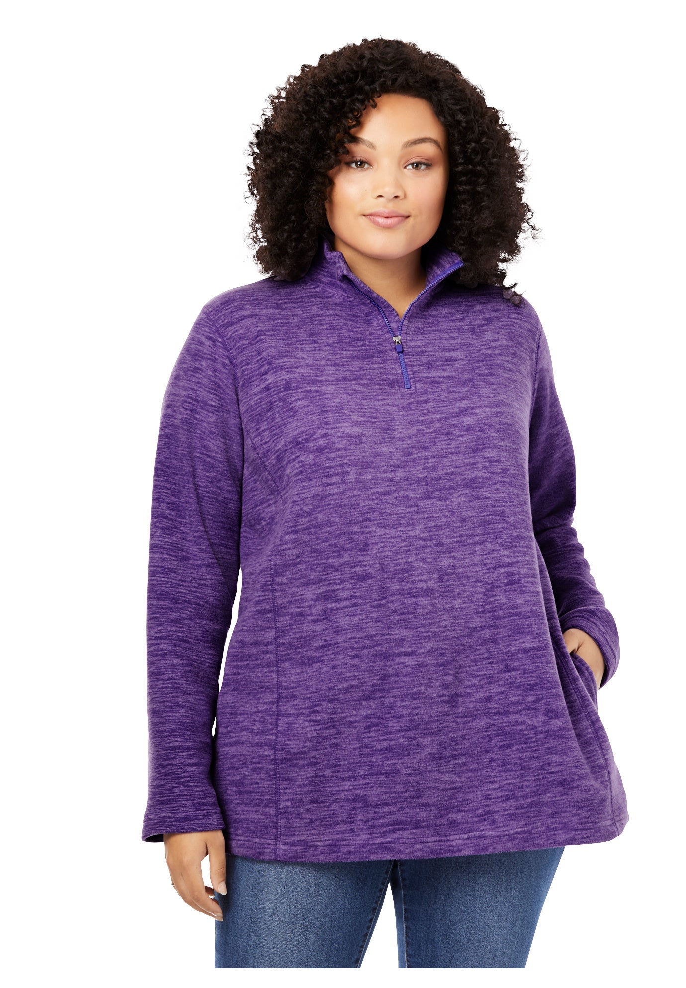 Microfleece Quarter-Zip Pullover image number 0