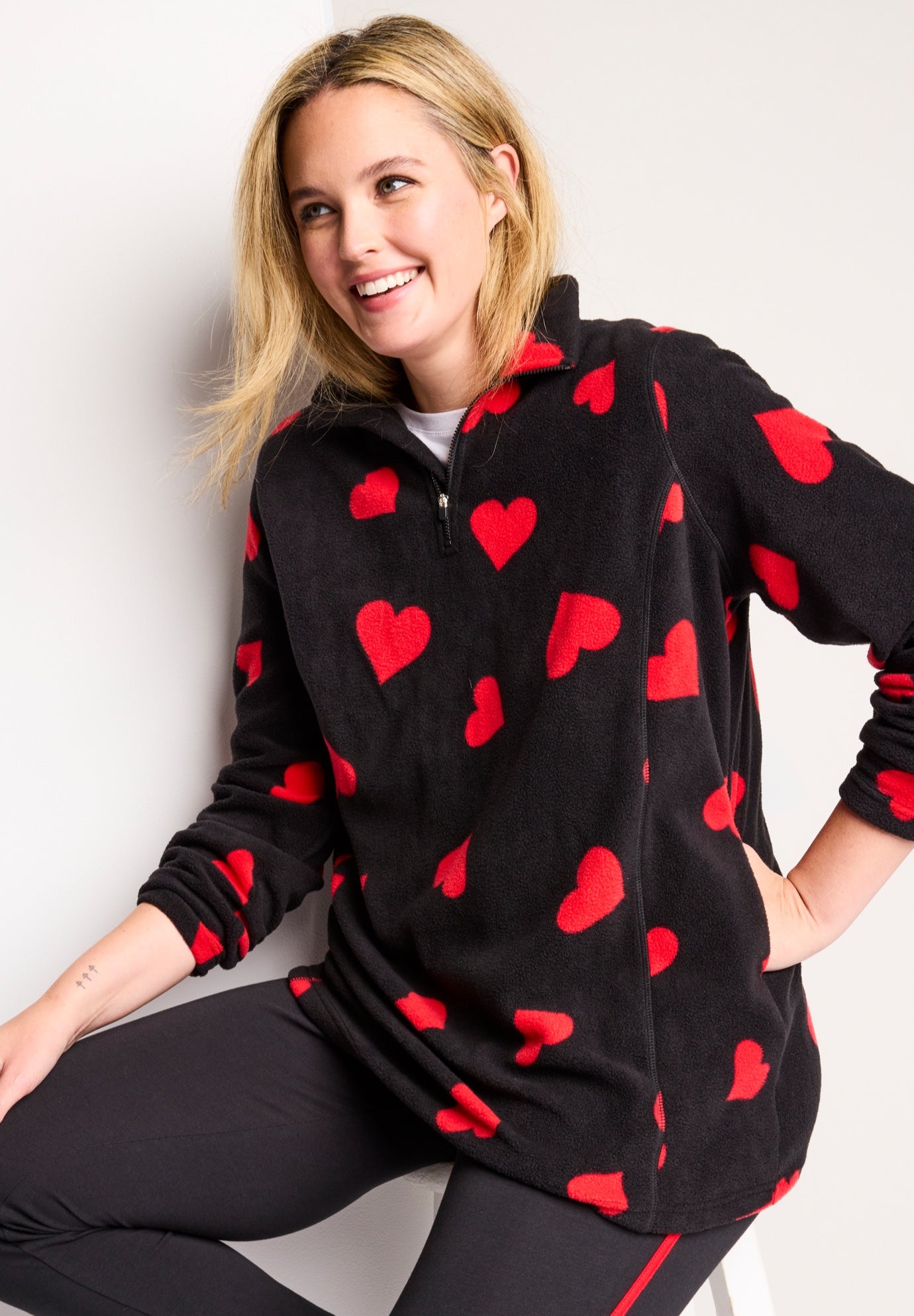 Microfleece Quarter-Zip Pullover image number 0