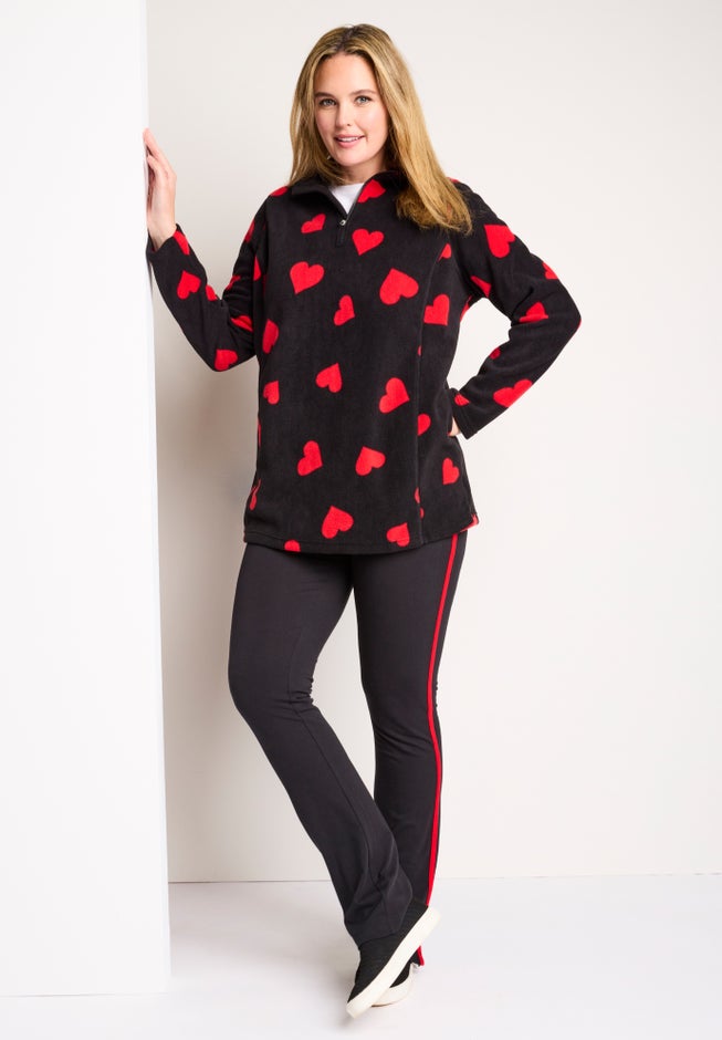 Microfleece Quarter-Zip Pullover image number 1