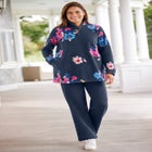 Microfleece Quarter-Zip Pullover image number null