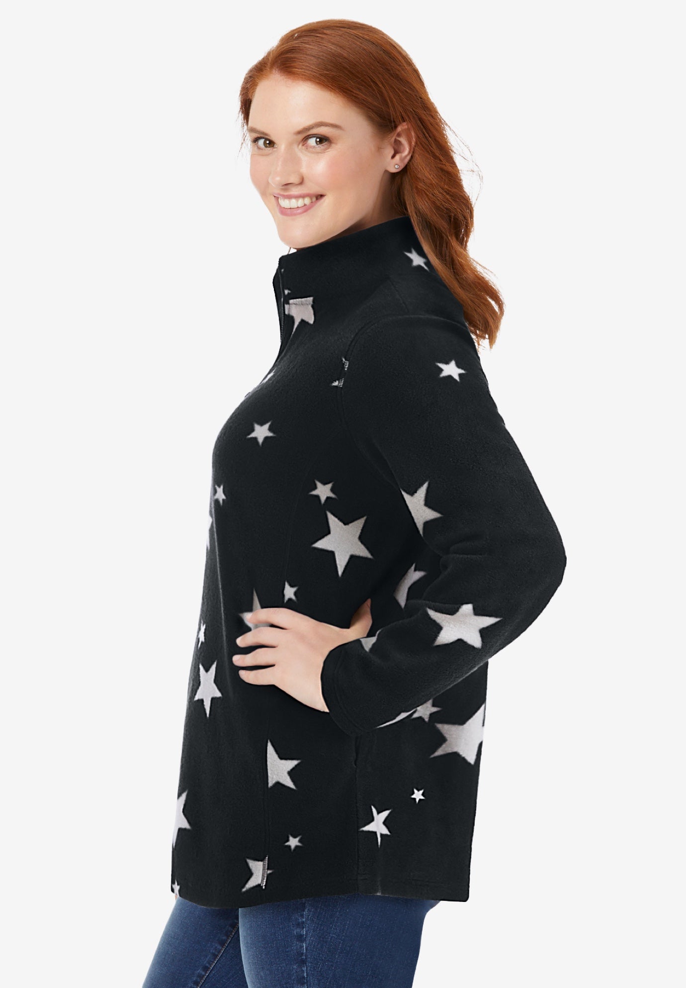 Microfleece Quarter-Zip Pullover image number 2