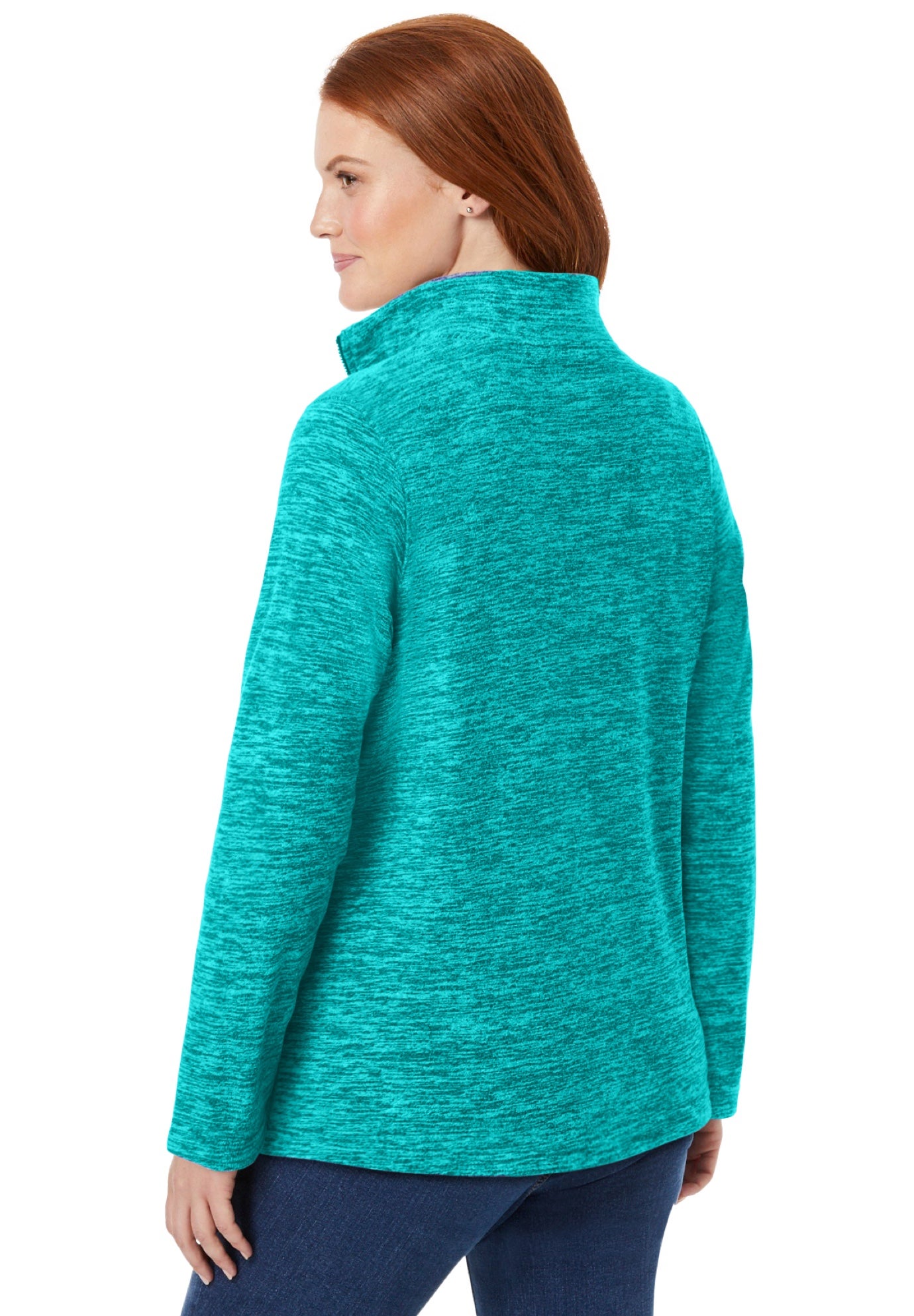 Microfleece Quarter-Zip Pullover image number 1