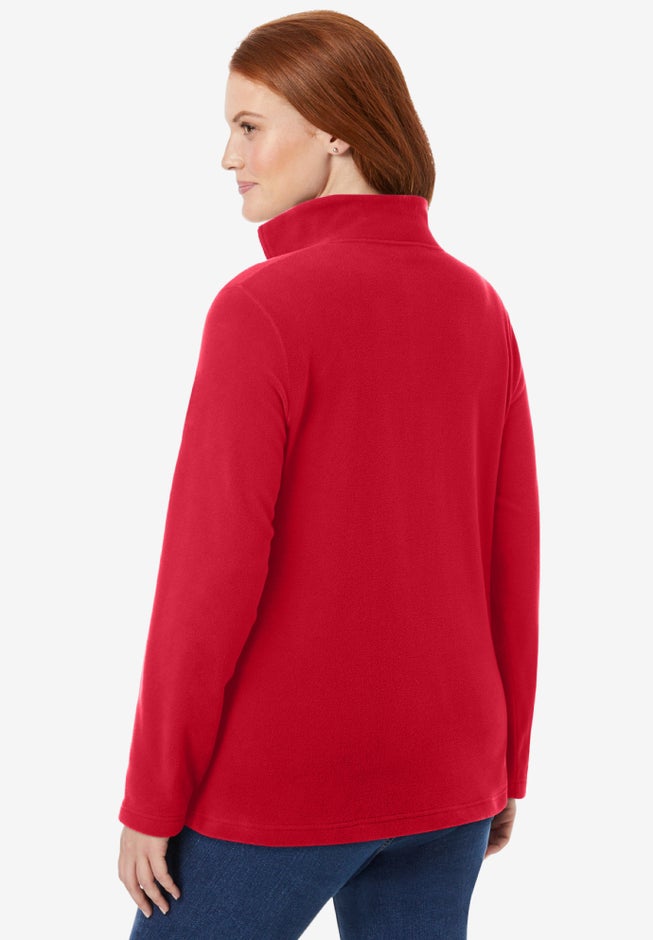 Microfleece Quarter-Zip Pullover image number 1