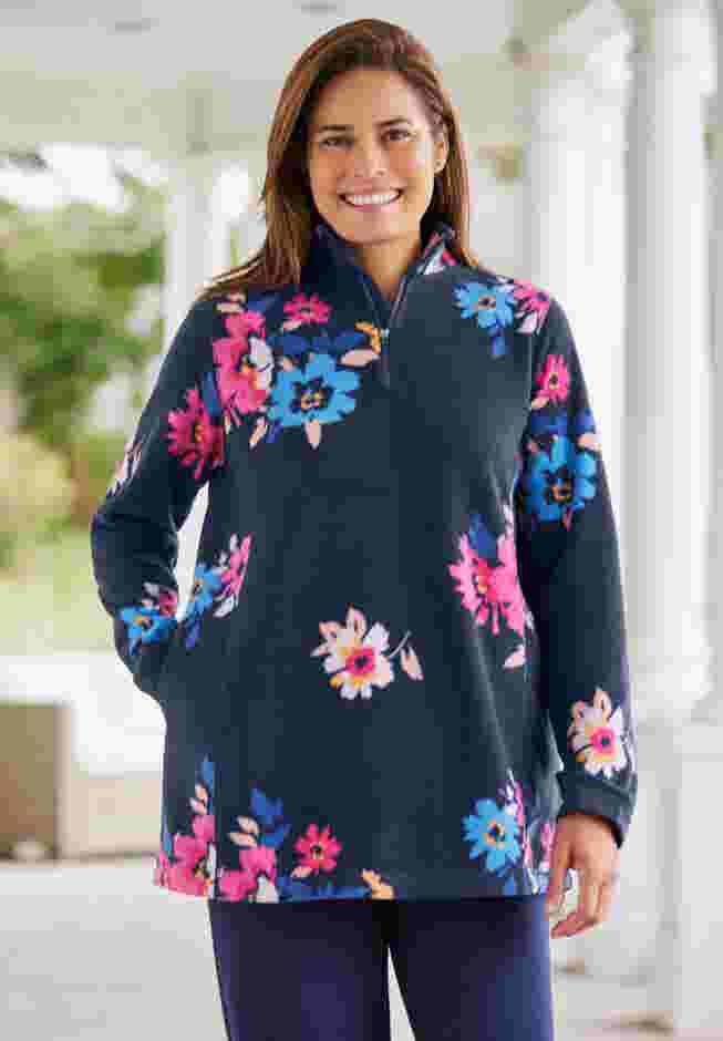 Microfleece Quarter-Zip Pullover image number 0