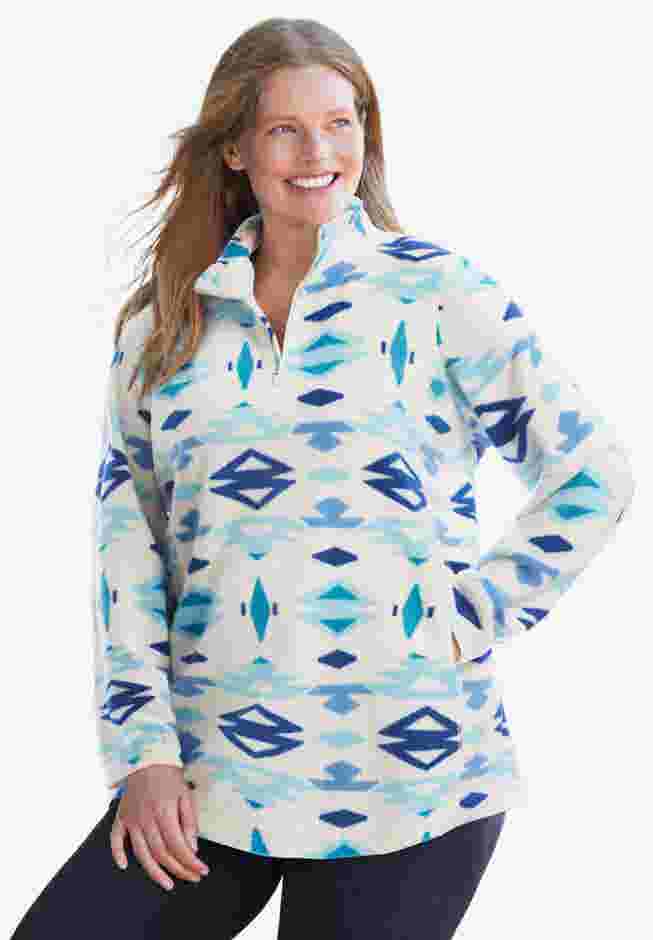 Microfleece Quarter-Zip Pullover image number 0