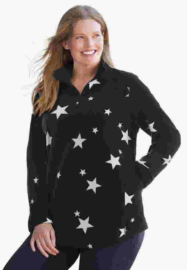 Microfleece Quarter-Zip Pullover image number 0