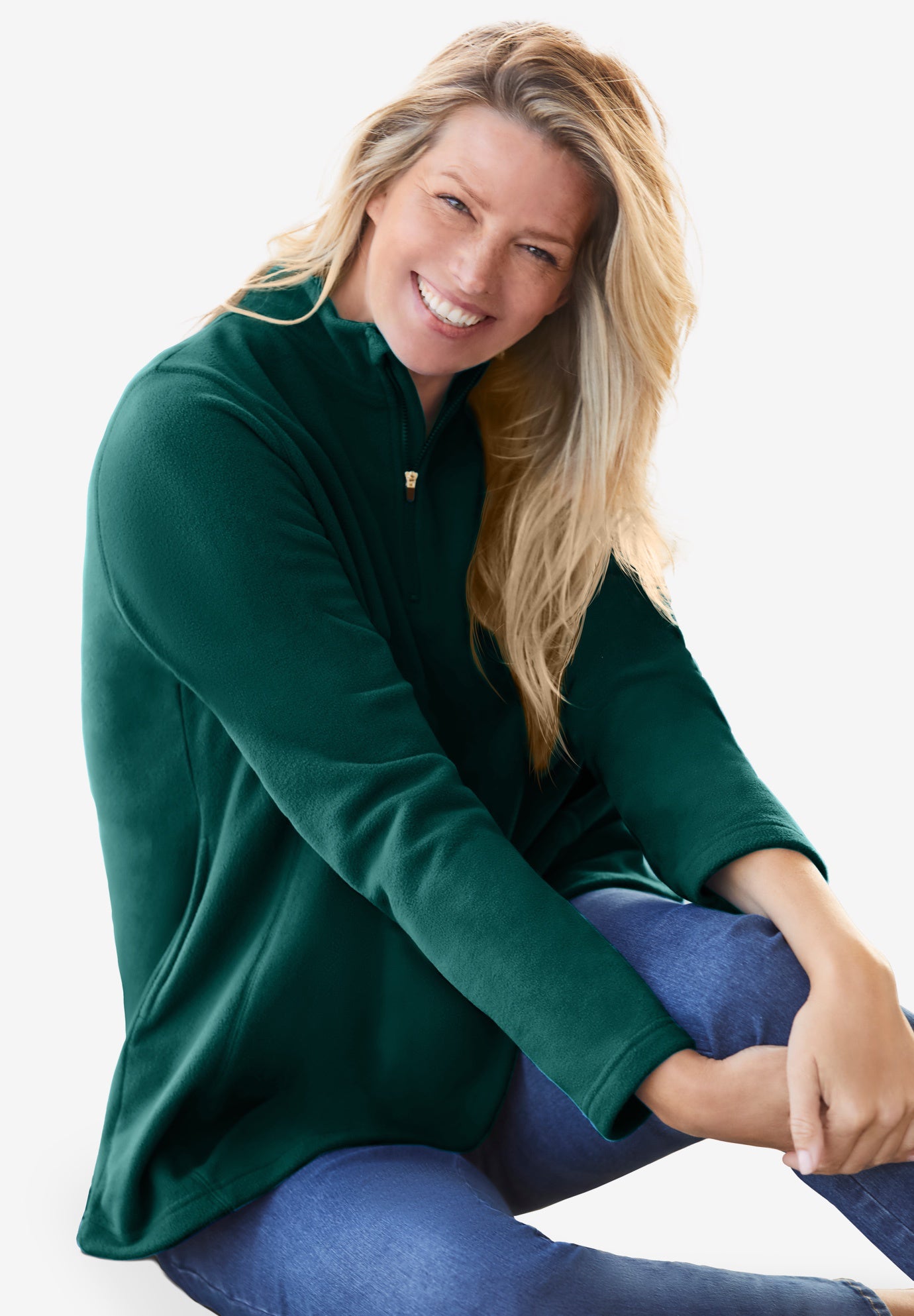 Microfleece Quarter-Zip Pullover image number 0