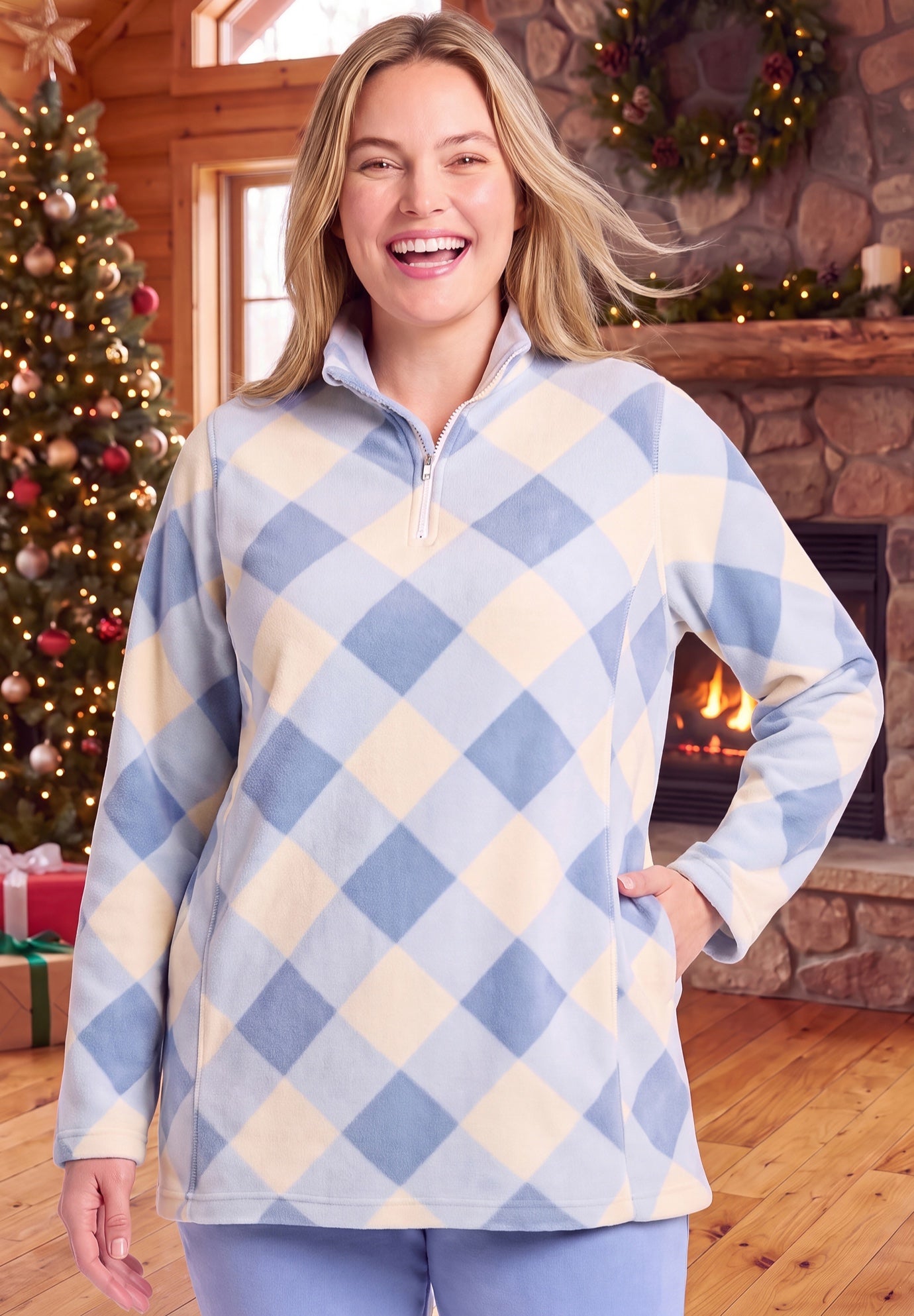 Microfleece Quarter-Zip Pullover image number 0