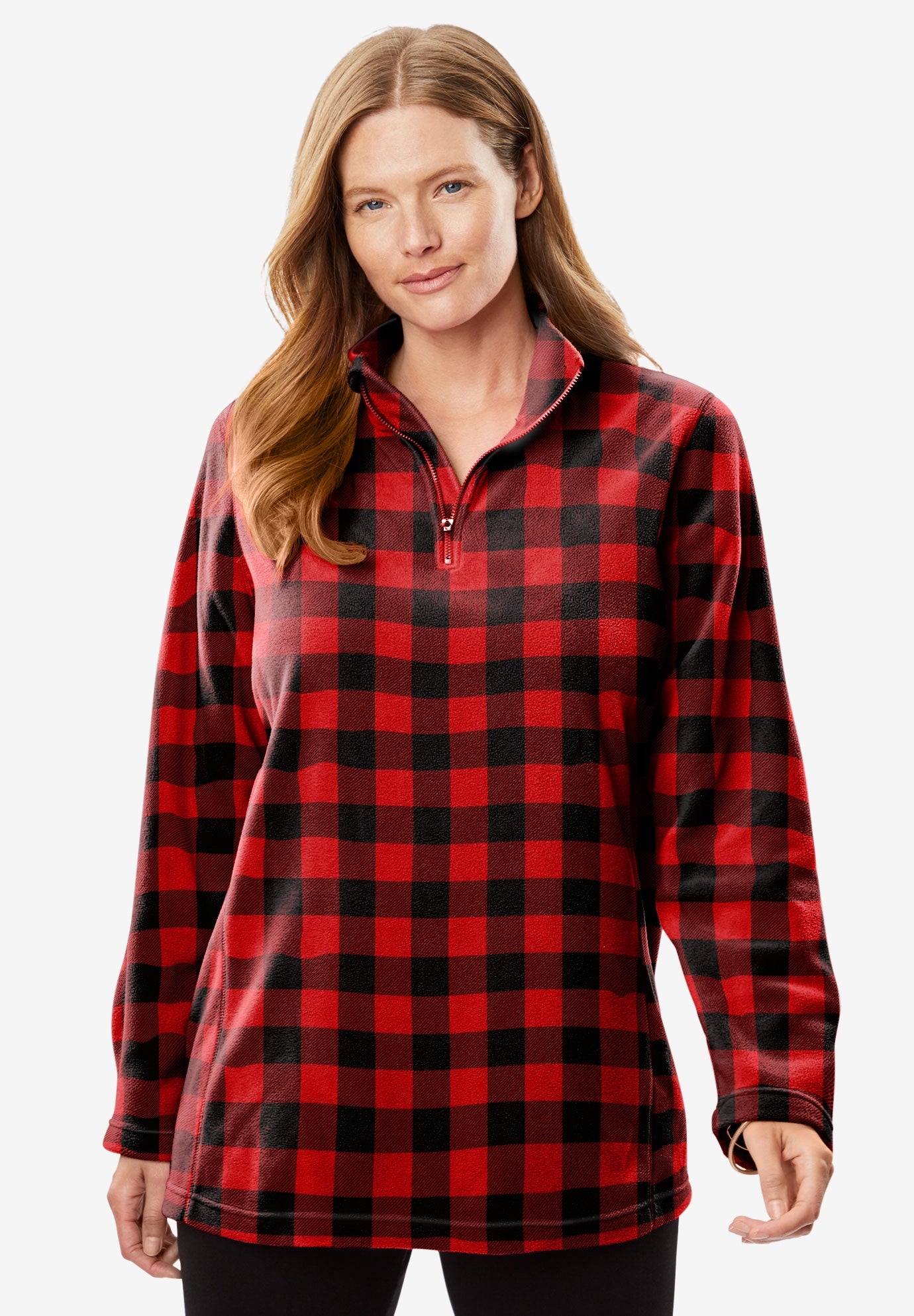 Microfleece Quarter-Zip Pullover image number 0