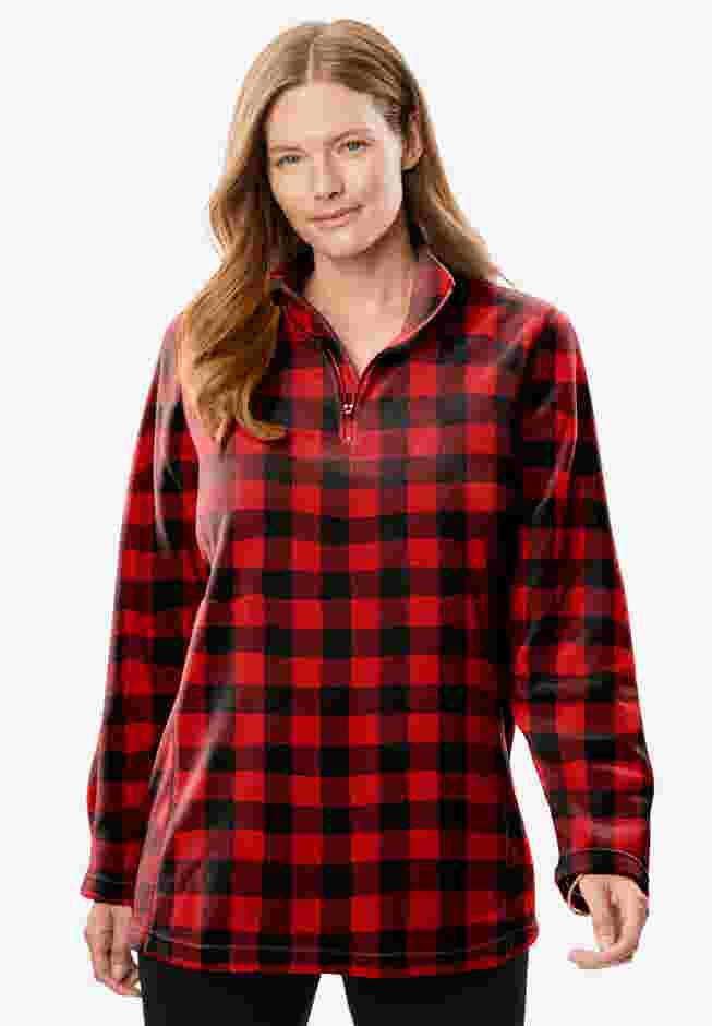 Microfleece Quarter-Zip Pullover image number 0