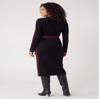 Belted Color Block Midi Sweater Dress image number 1