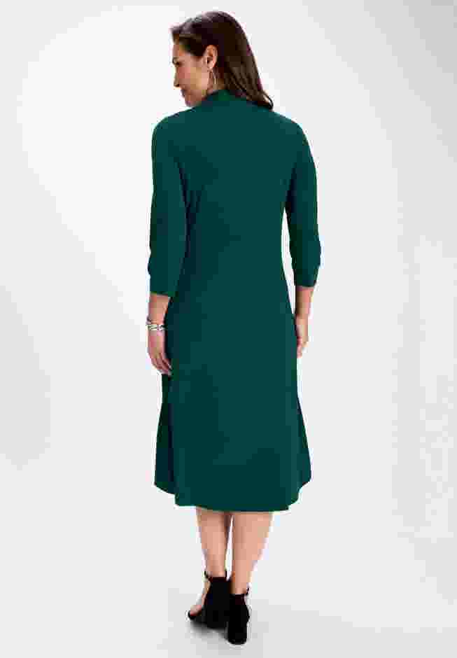 V-Neck Midi Dress image number 1