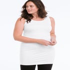 Stretch Knit Jersey Scoopneck Sleeveless Tank image number null