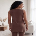 Stretch Knit Jersey Scoopneck Sleeveless Tank image number 1