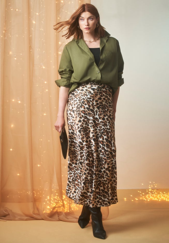 Satin Maxi Skirt image number 0