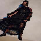 Tiered Lace Cape Maxi Dress image number null