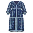 Serene Placement Sleeved Maxi Dress image number 3