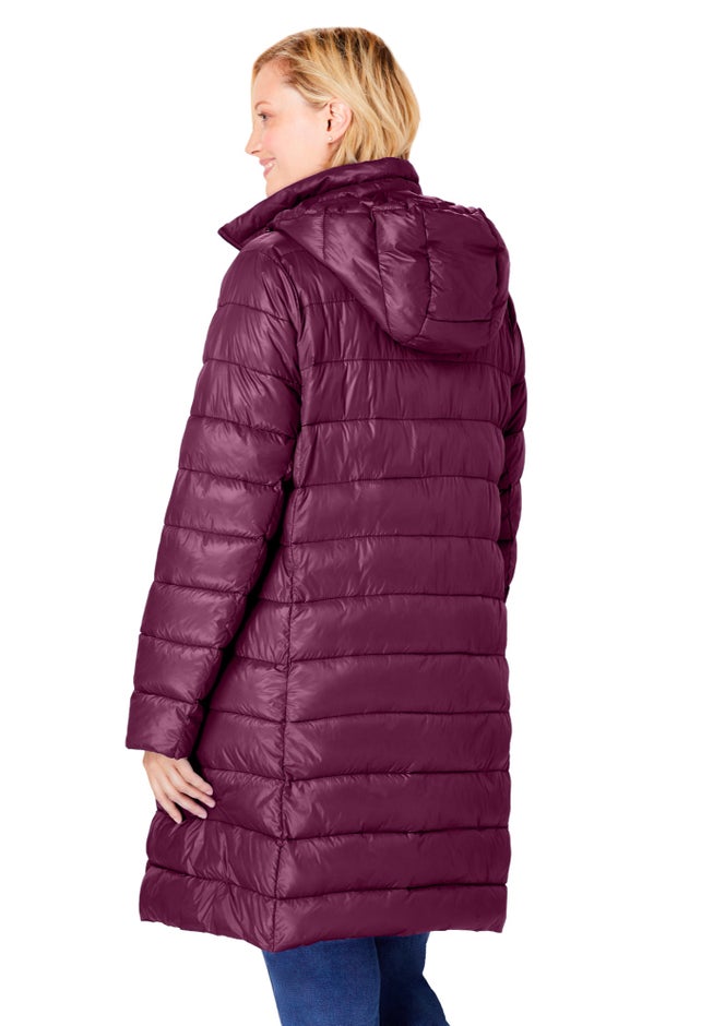 Long Packable Puffer Jacket image number 1