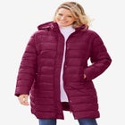 Long Packable Puffer Jacket image number null