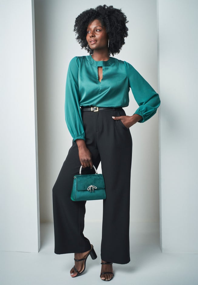 Bi-Stretch Wide Leg Pant image number 0