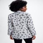 Flocked Floral Blazer image number null