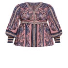 Serene Long Sleeve Placement Top image number 4