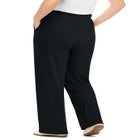 7-Day Rib-Knit Wide-Leg Pull-On Pants image number null