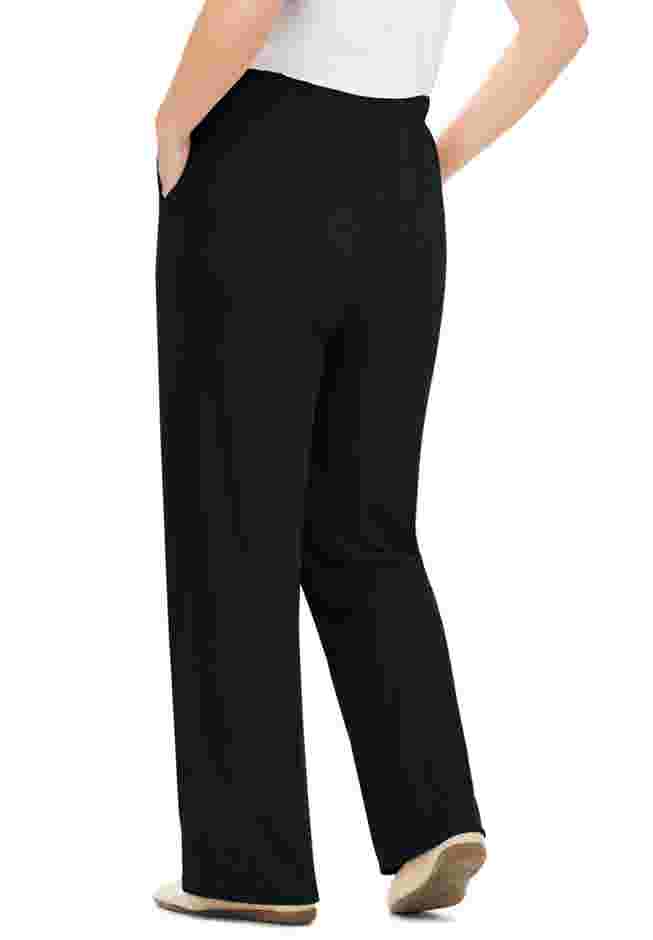 Women's Plus-Size 7-Day Rib-Knit Wide-Leg Pull-On Pants image number 2