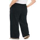7-Day Rib-Knit Wide-Leg Pull-On Pants image number null