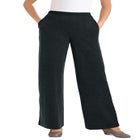 7-Day Rib-Knit Wide-Leg Pull-On Pants image number null