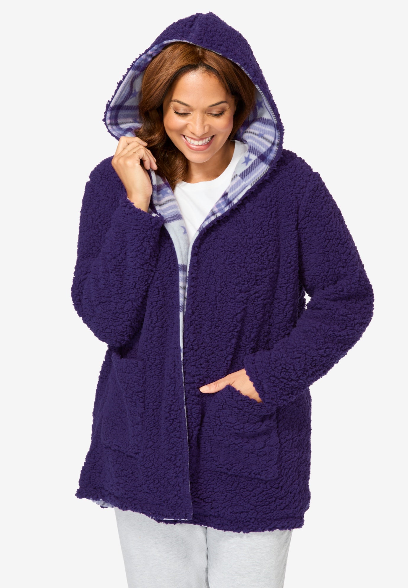 Dreams & Co.® Reversible Bed Jacket image number 3