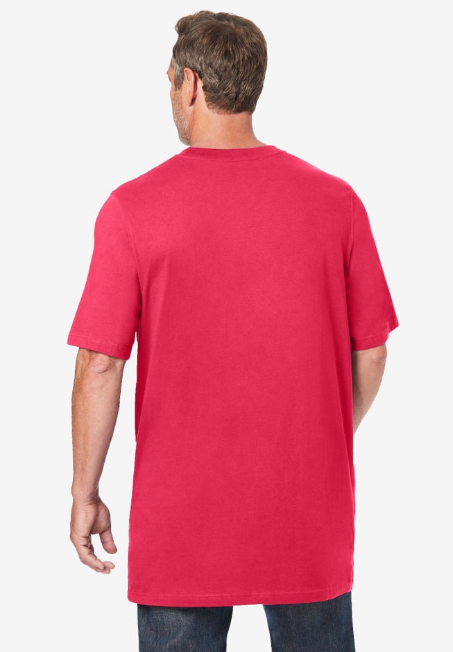 Shrink-Less&trade; Lightweight Longer-Length Crewneck T-Shirt image number 1