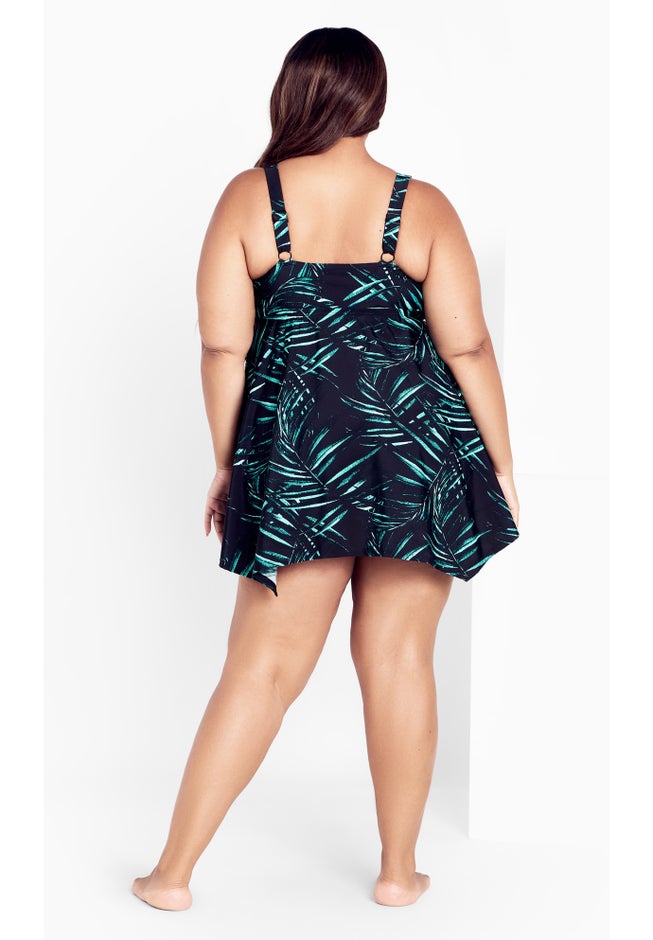 Icon Print Swimdress image number null