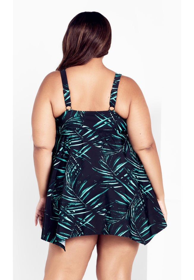 Icon Print Swimdress image number null