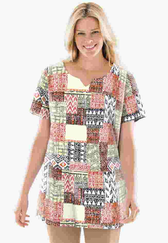 7-Day Notch-Neck Tunic image number 7