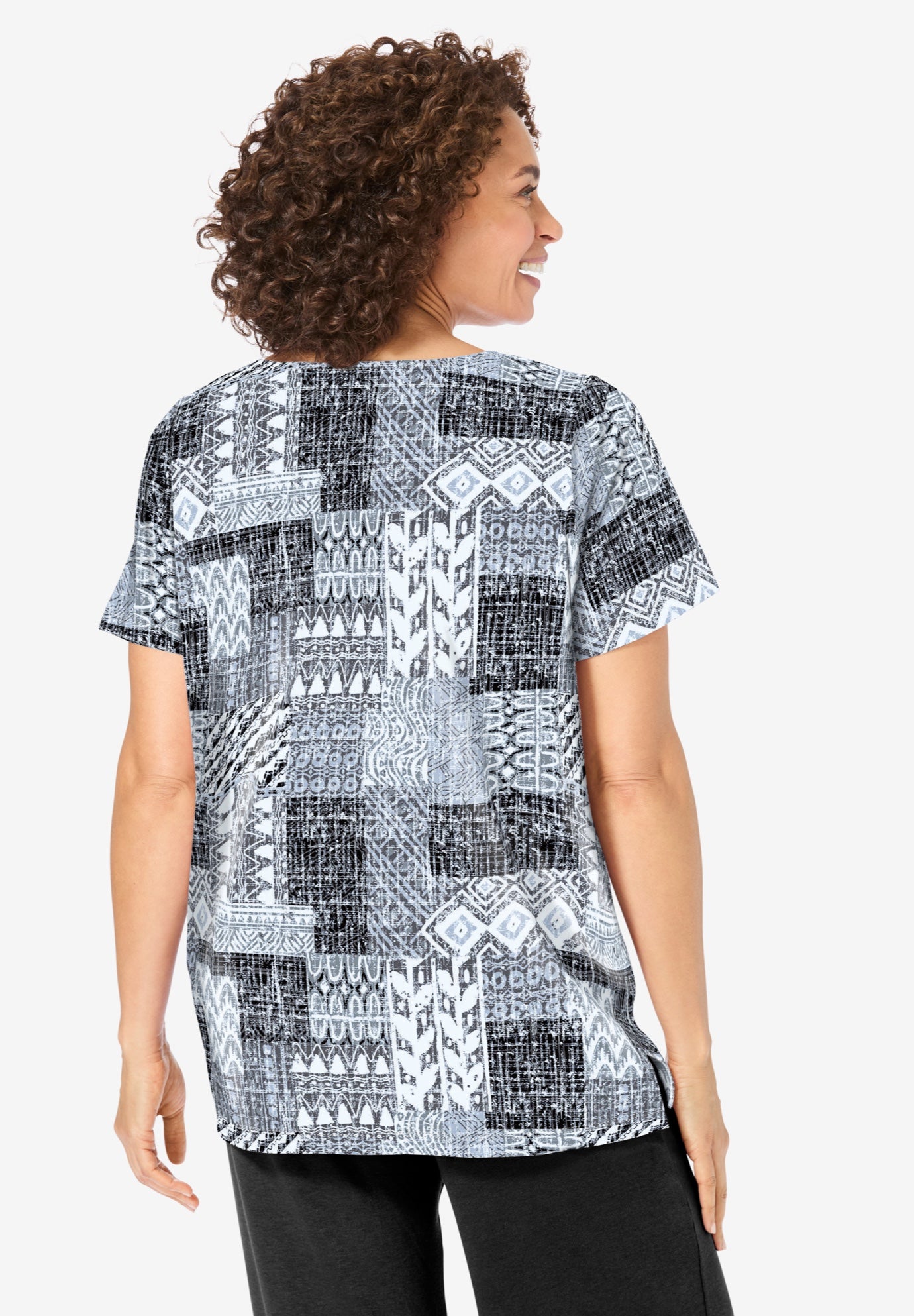 7-Day Notch-Neck Tunic image number 1