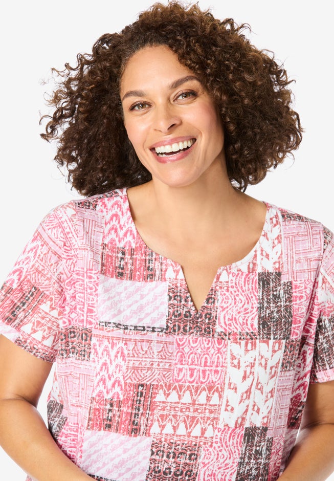 7-Day Notch-Neck Tunic image number 3