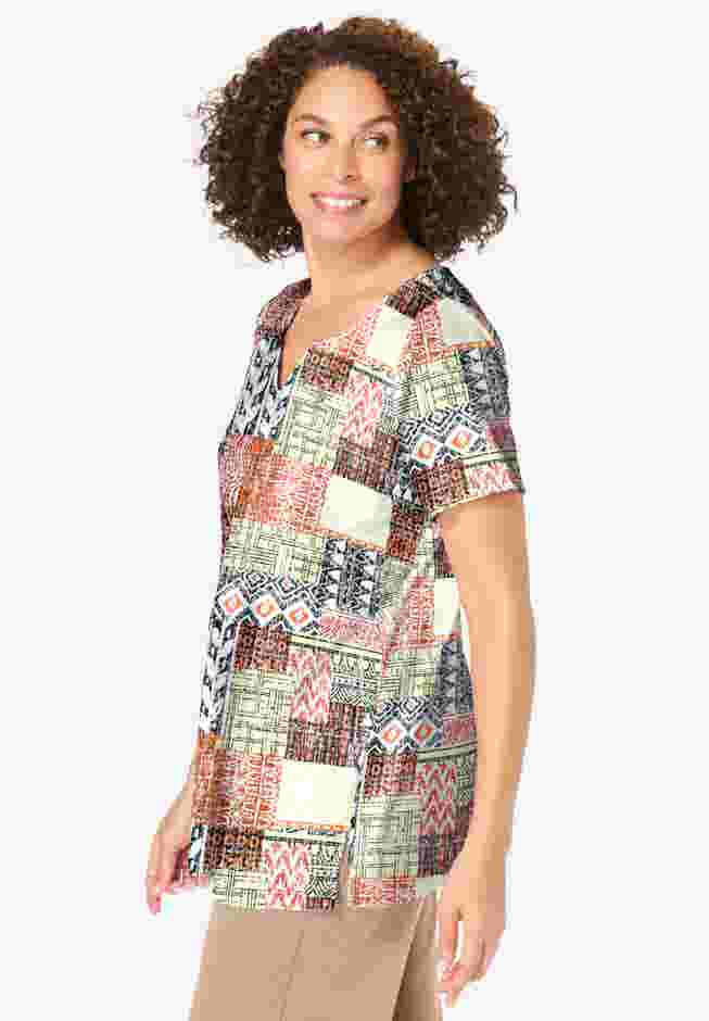 7-Day Notch-Neck Tunic image number 2