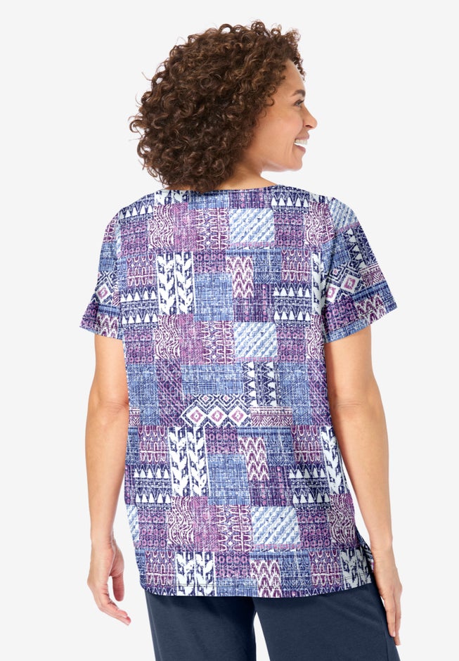 7-Day Notch-Neck Tunic image number 1