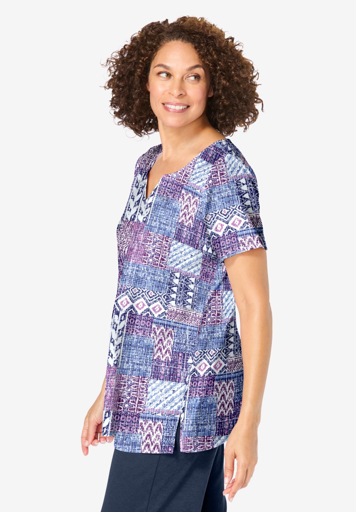 7-Day Notch-Neck Tunic image number 2