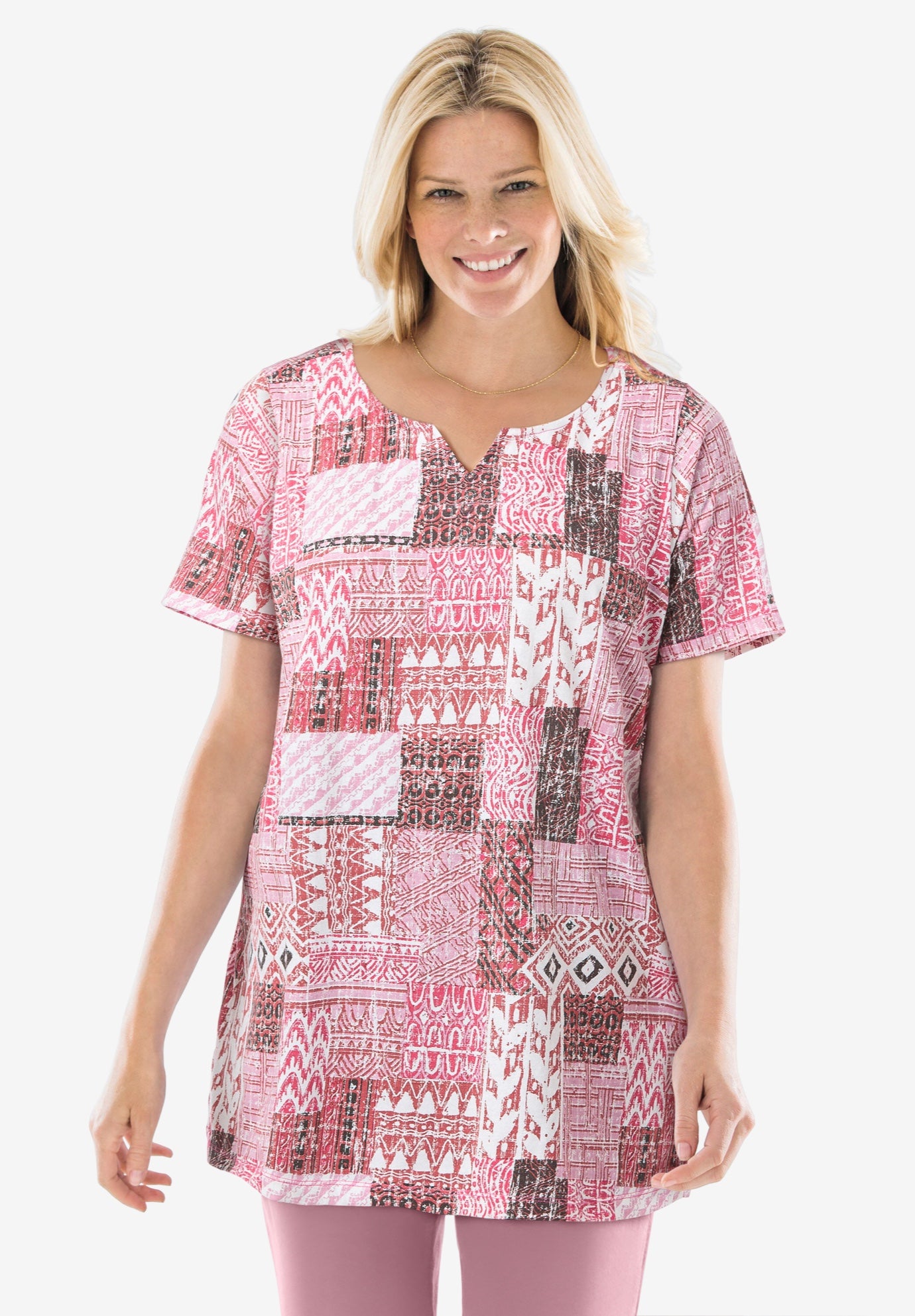 7-Day Notch-Neck Tunic image number 0