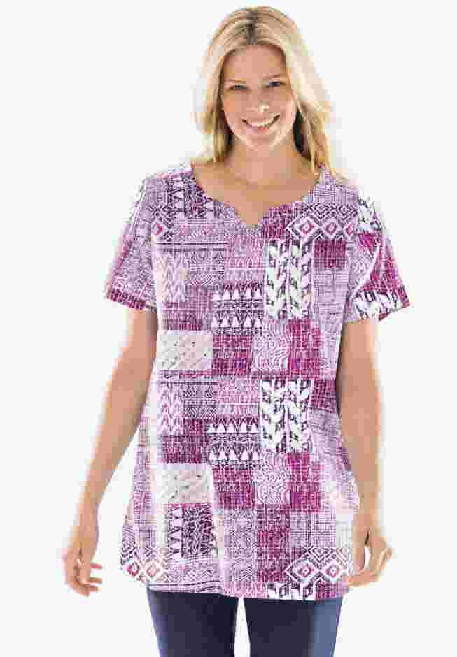 7-Day Notch-Neck Tunic image number 0