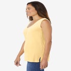 Perfect Sleeveless Shirred V-Neck Tunic image number null