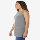 Perfect Sleeveless Shirred V-Neck Tunic image number null