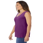 Perfect Sleeveless Shirred V-Neck Tunic image number null