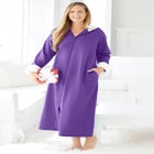 Sherpa-Lined Long Hooded Robe image number 0