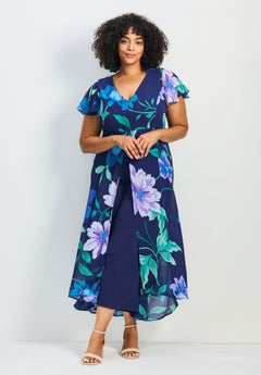 woman within plus size dresses Short-Sleeve Button-Front Pocket Dress (Petite Available) Effortlessly maintains its charm with machine washable fabric Roaman's Plus Size Hand Crinkled